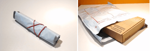 Place the cardboard box in a plastic bag